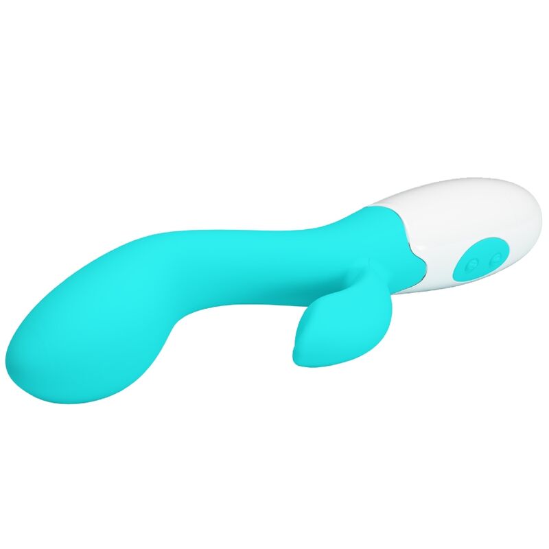 PRETTY LOVE Vibrador G-Spot e Clitoriano Brilhante Aqua Verde 30 Funções, ideal para estimulação dupla e prazer intenso