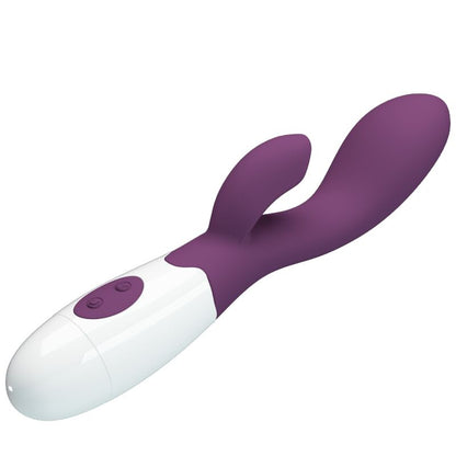 PRETTY LOVE Vibrador G-Spot e Clitoriano Brilhante Roxo em destaque
