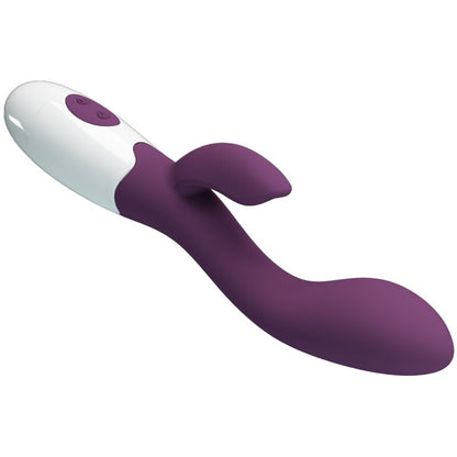 PRETTY LOVE Vibrador G-Spot e Clitoriano Brilhante Roxo em destaque