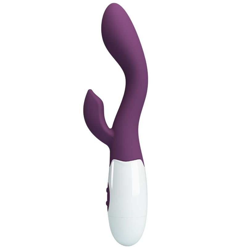 PRETTY LOVE Vibrador G-Spot e Clitoriano Brilhante Roxo em destaque