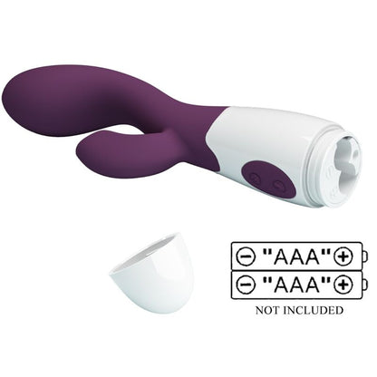PRETTY LOVE Vibrador G-Spot e Clitoriano Brilhante Roxo em destaque