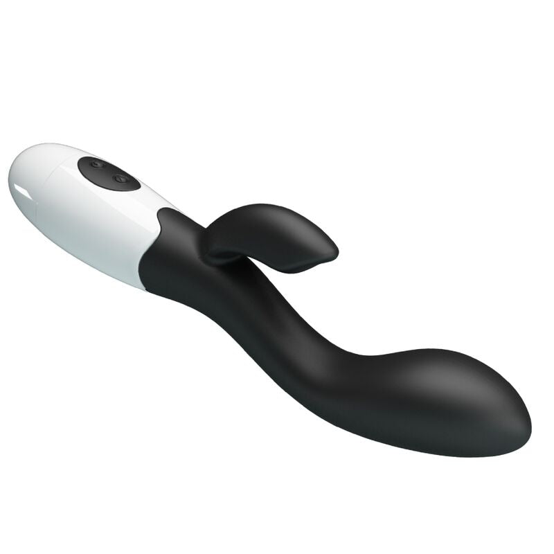 Close-up of the PRETTY LOVE Vibrador Brighty Ponto G e Clítoris with 30 Functions, showing its ergonomic design and silicone texture.