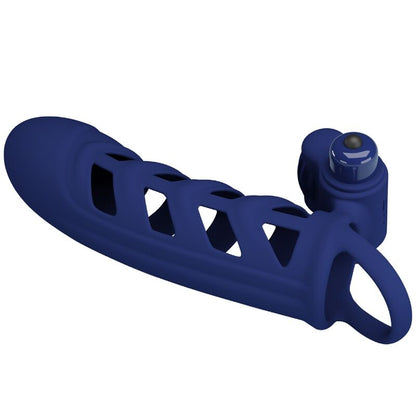 Anel vibrador PRETTY LOVE Altaf com bainha de silicone azul