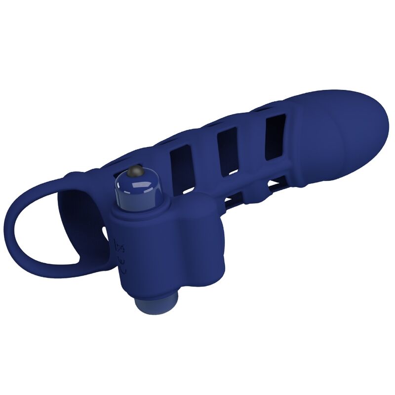 Anel vibrador PRETTY LOVE Altaf com bainha de silicone azul