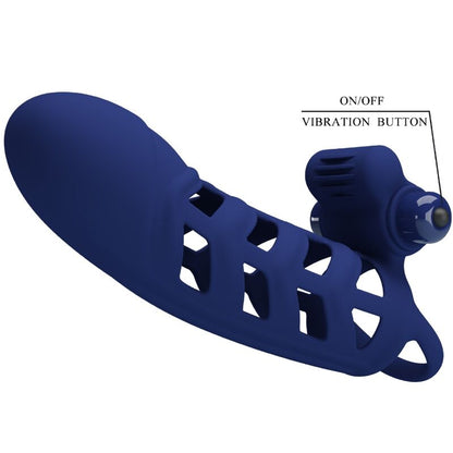 Anel vibrador PRETTY LOVE Altaf com bainha de silicone azul
