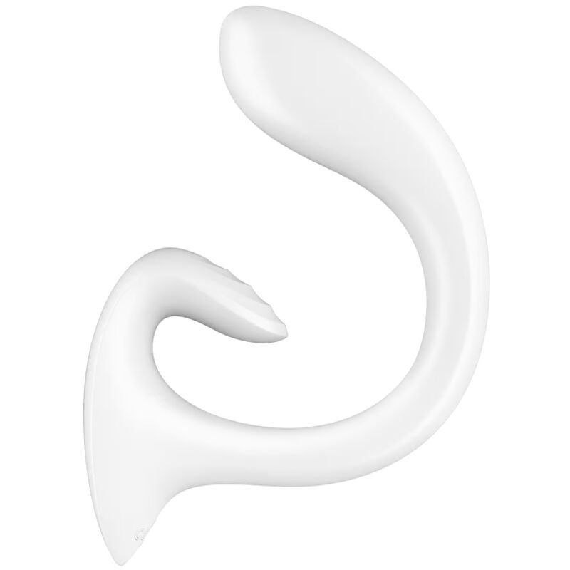Vibrador Satisfyer G for Goddess 1 Coelho branco para dupla estimulação do ponto G e clitóris