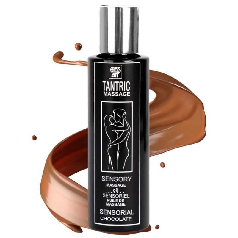 Óleo de Massagem Tântrica Natural Afrodisíaco de Chocolate 100 ml