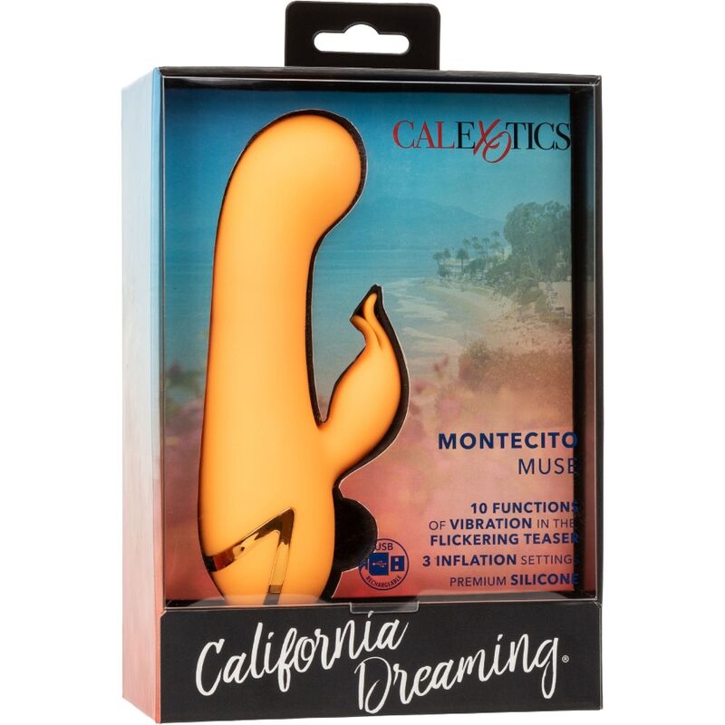 Vibrador Coelho Montecito Muse Duplo com Inflação e 10 Funções
