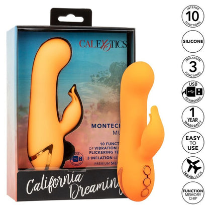 Vibrador Coelho Montecito Muse Duplo com Inflação e 10 Funções