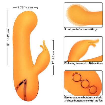 Vibrador Coelho Montecito Muse Duplo com Inflação e 10 Funções