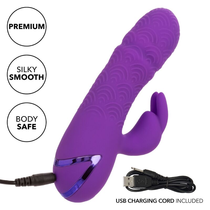 Vibrador Coelho Duplo Manhattan Beach Marvel Roxo