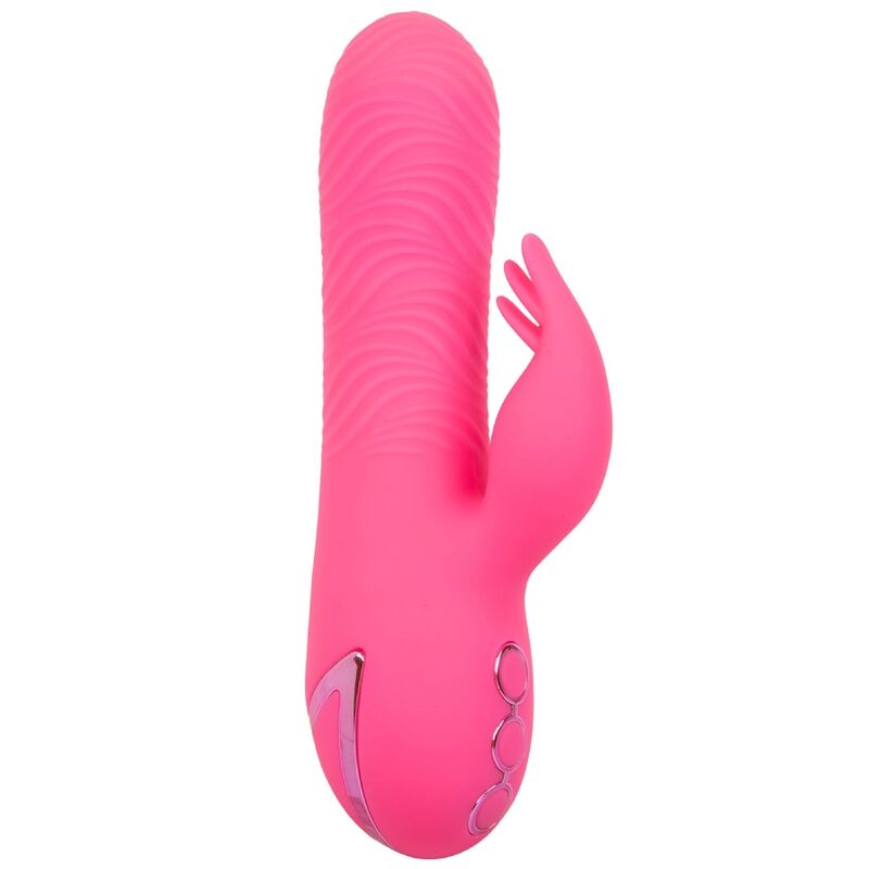Vibrador Coelho de Silicone com Dupla Estimulação Rotativa e Vibratória