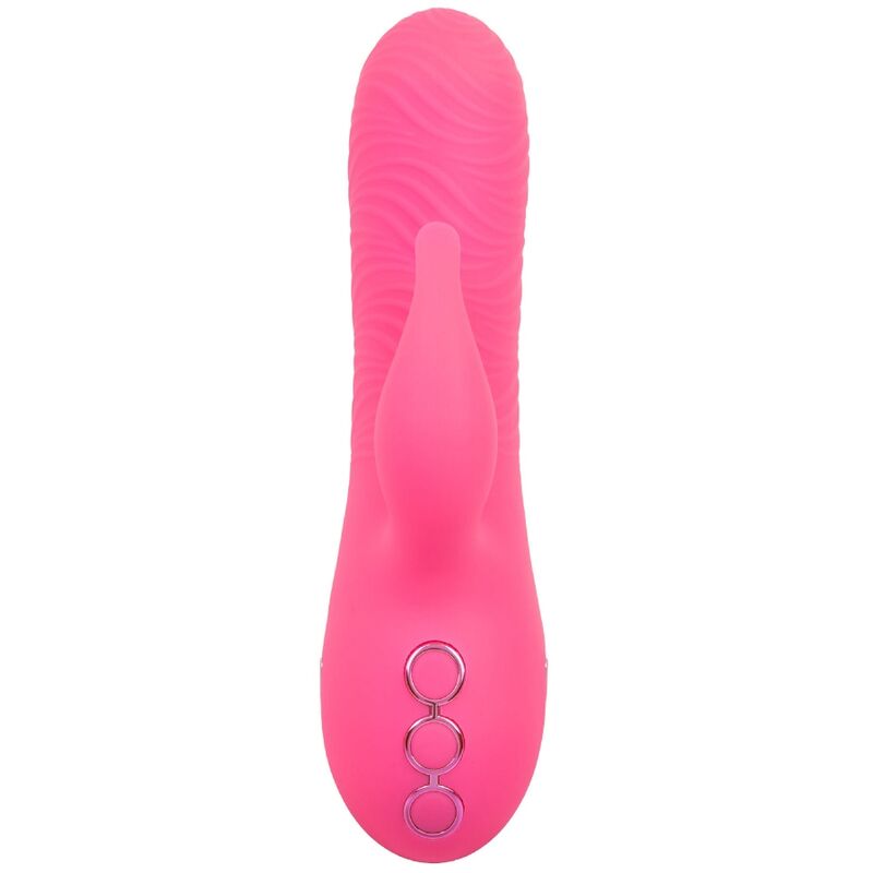 Vibrador Coelho de Silicone com Dupla Estimulação Rotativa e Vibratória