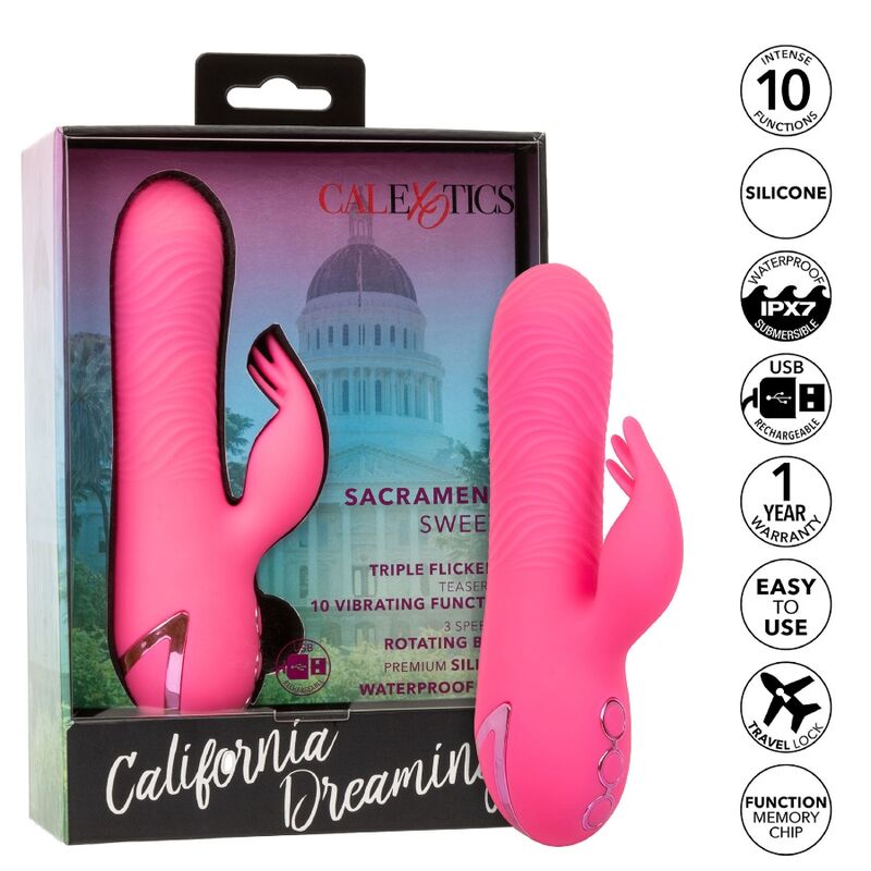Vibrador Coelho de Silicone com Dupla Estimulação Rotativa e Vibratória