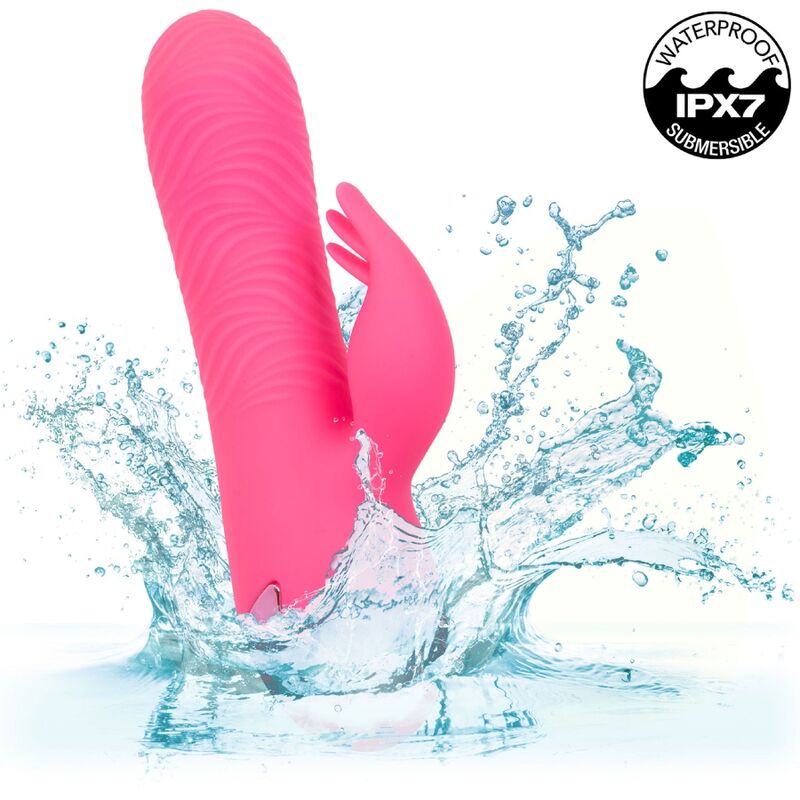 Vibrador Coelho de Silicone com Dupla Estimulação Rotativa e Vibratória