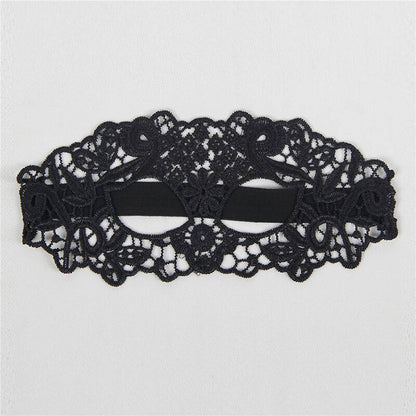 QUEEN LINGERIE - MSCARA DE RENDA PRETA
