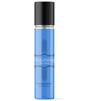 Frasco de PHEROSTRONG Perfume de Feromônios Masculino 15 ML, realçando a atração.