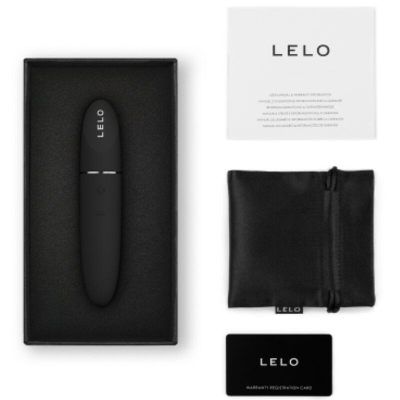 Close-up do LELO MIA 3 Vibrador Pessoal Discreto Preto, destacando seu design compacto e elegante.