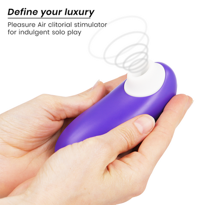 Womanizer Starlet 3 Estimulador Clitoriano Indigo, mostrando seu design compacto e elegante com a ponta de estimulação