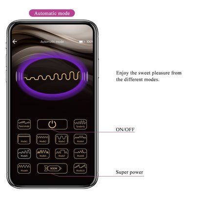 PRETTY LOVE Hector Vibrador Eletrochoque com Controlo APP Violeta