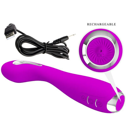 PRETTY LOVE Hector Vibrador Eletrochoque com Controlo APP Violeta