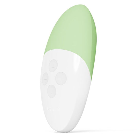Close-up of the LELO Siri 3 Clitoris Massager Pistachio Creme showing its ergonomic design and premium material.