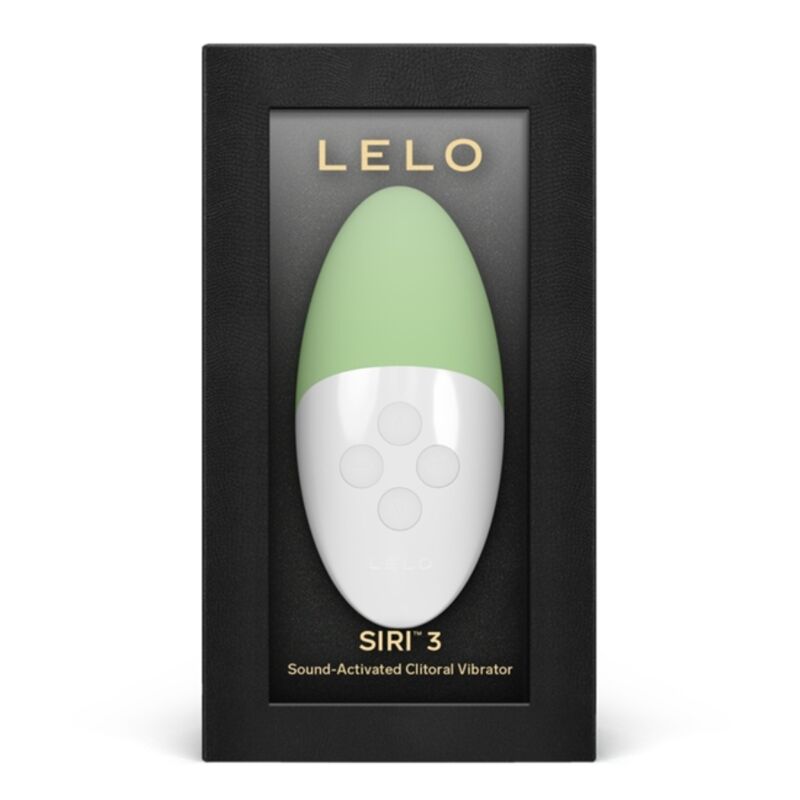 Close-up of the LELO Siri 3 Clitoris Massager Pistachio Creme showing its ergonomic design and premium material.