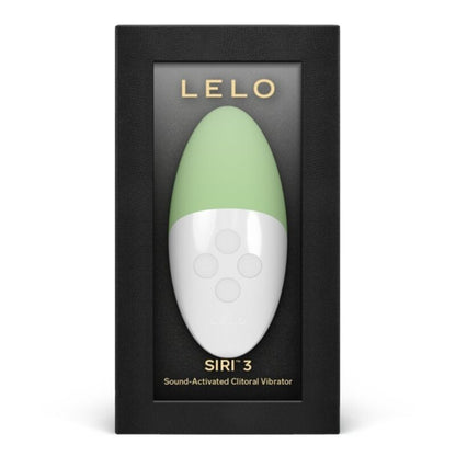Close-up of the LELO Siri 3 Clitoris Massager Pistachio Creme showing its ergonomic design and premium material.