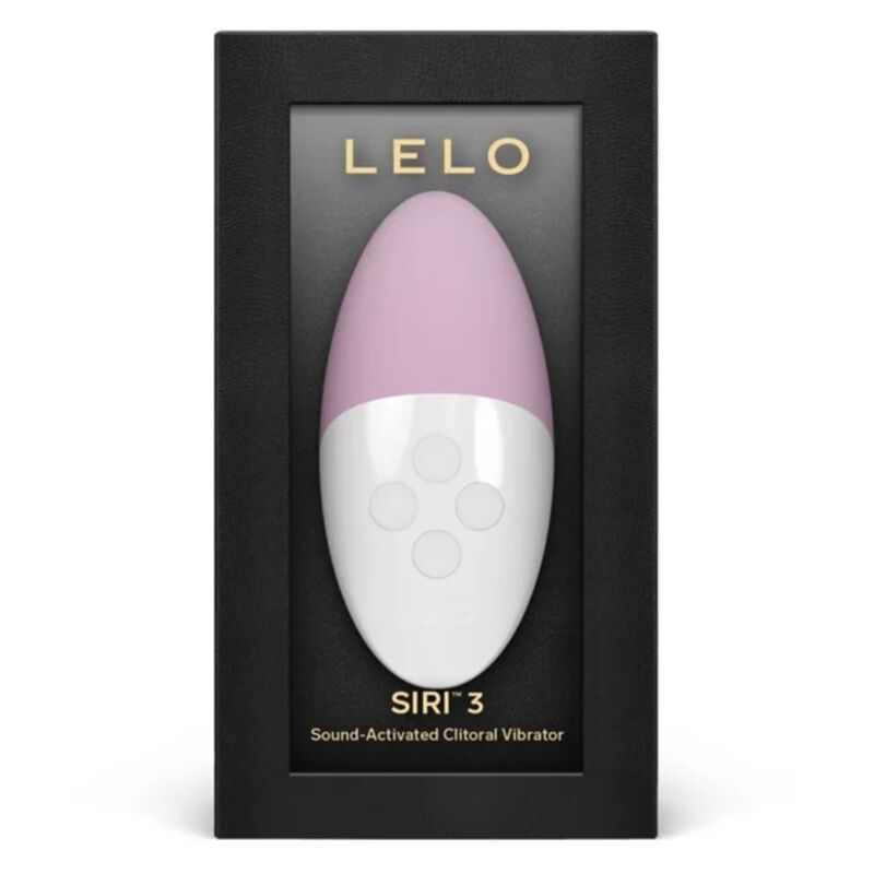 LELO SIRI 3 Massageador de Clitóris Ativado por Som Rosa Suave, mostrando seu design ergonómico e cor.