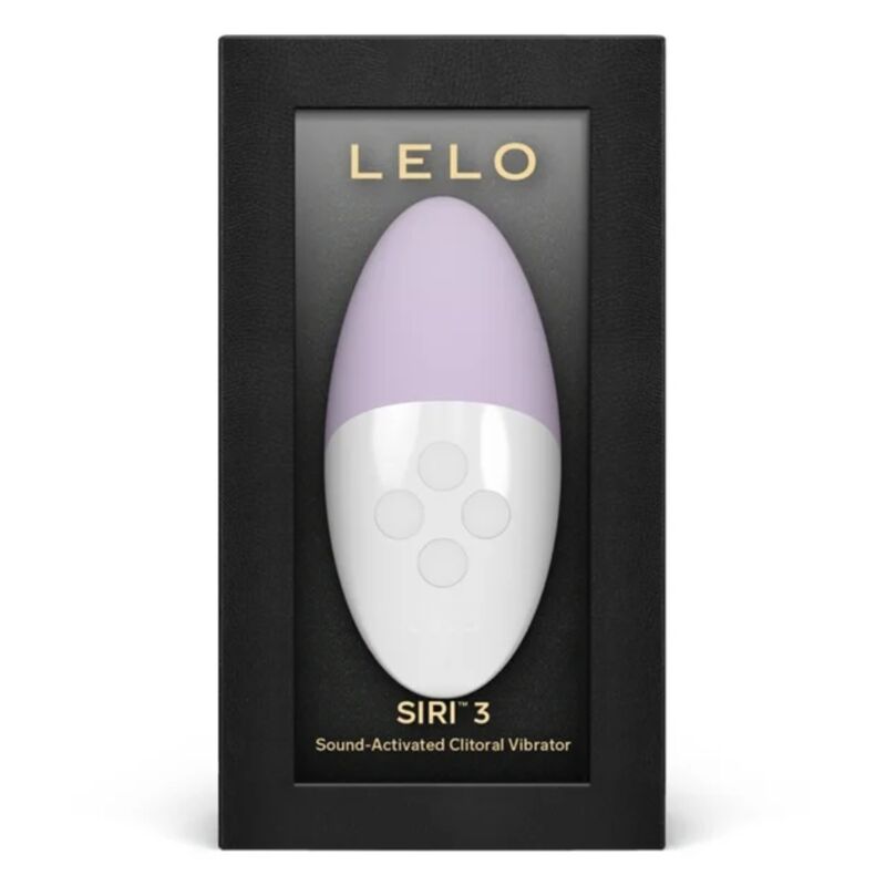 LELO Siri 3 Massageador Clitoriano SoundSense Calm Lavender, mostrando seu design ergonômico e acabamento suave.