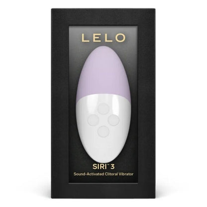 LELO Siri 3 Massageador Clitoriano SoundSense Calm Lavender, mostrando seu design ergonômico e acabamento suave.