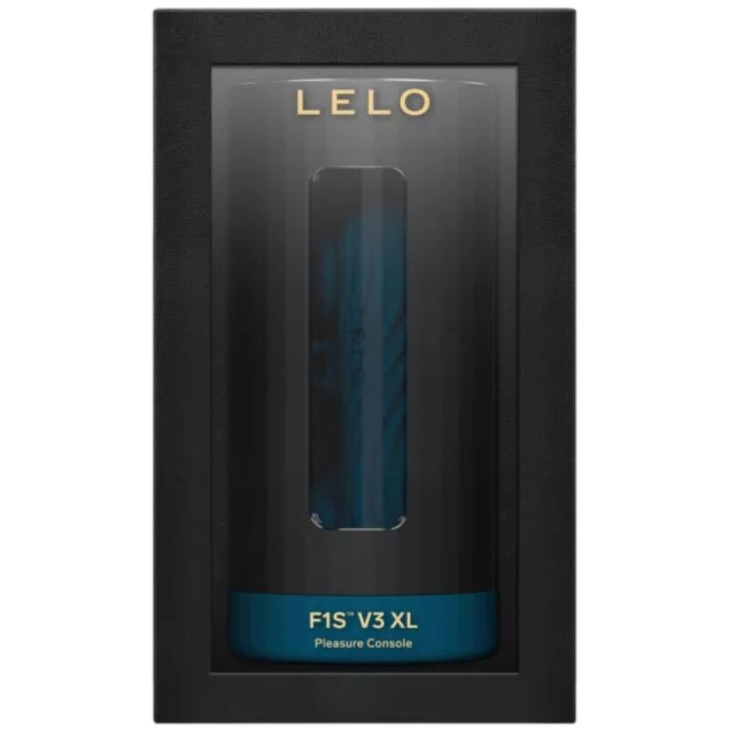 LELO Masturbador Masculino F1S V3 Teal XL com design ergonómico e detalhes de silicone.