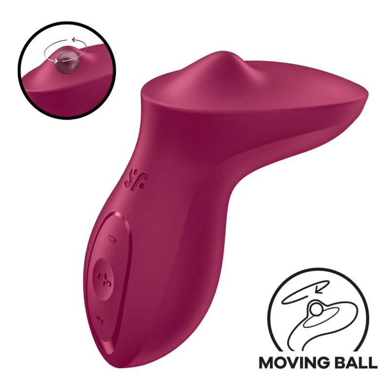 Vibrador Satisfyer Exciterrr Lay-On Clitoriano com Bola Rolante Fúcsia