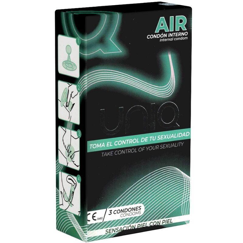 Preservativo Feminino Air Sem Látex 3 Unidades