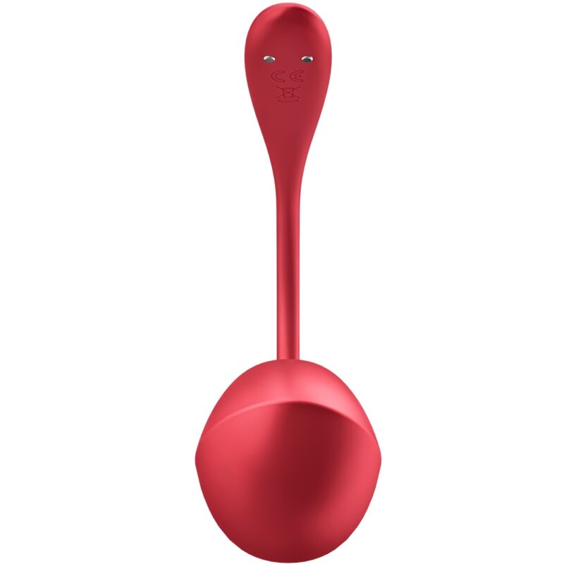 Vibrador Satisfyer Shiny Petal vermelho com controlo remoto e conexão app para estimulação do ponto G.