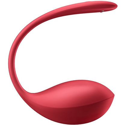 Vibrador Satisfyer Shiny Petal vermelho com controlo remoto e conexão app para estimulação do ponto G.