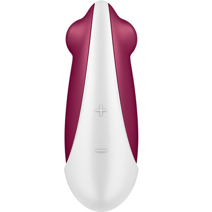 Satisfyer Spot On 3 Estimulador Clitoriano Berry, mostrando o design ergonómico e a ponta vibratória em silicone.