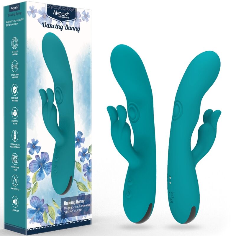Armony Dancing Bunny Vibrador Coelho 10 Velocidades Verde Recarregável
