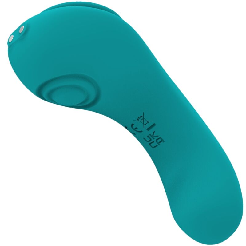 Close-up da Calcinha Vibratória ARMONY Pleasure Panty com controle remoto na cor verde.