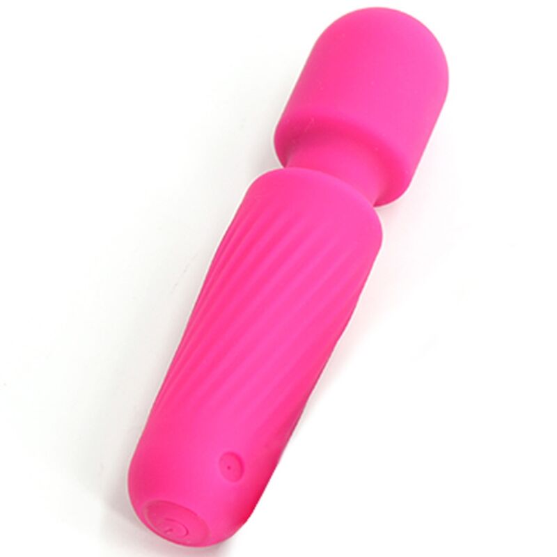 Mini Massageador e Vibrador Armony Recarregável Rosa com 10 Vibrações, feito de silicone macio.