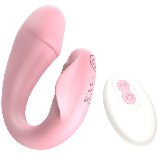 Vibrador Strap-On ARMONY FreshFun Cici Rosa com Controle Remoto e Aplicativo
