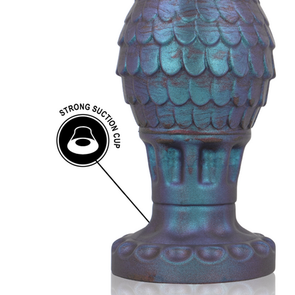 Close-up do EPIC Anal Plug Vrakos Dragon Egg L, mostrando a textura e o design inspirado em ovos de dragão.