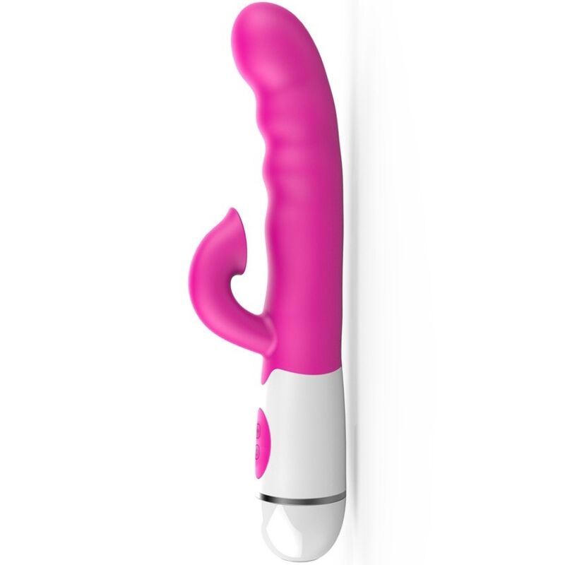 Vibrador multifunção Armony Amir com língua estimulante e 16 velocidades em cor rosa.
