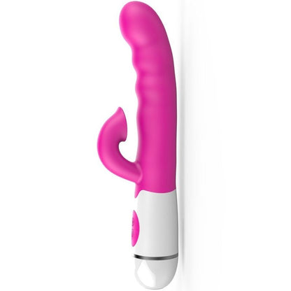 Vibrador multifunção Armony Amir com língua estimulante e 16 velocidades em cor rosa.