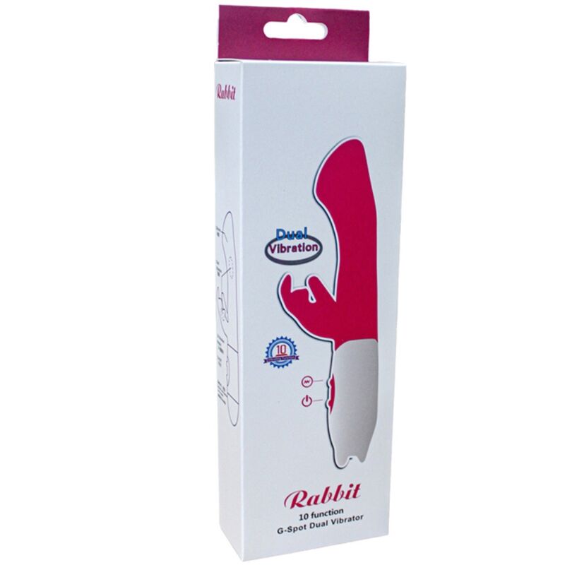Close-up do Vibrador e Estimulador Coelho Armony Rosa, mostrando a forma ergonómica e as texturas do silicone.