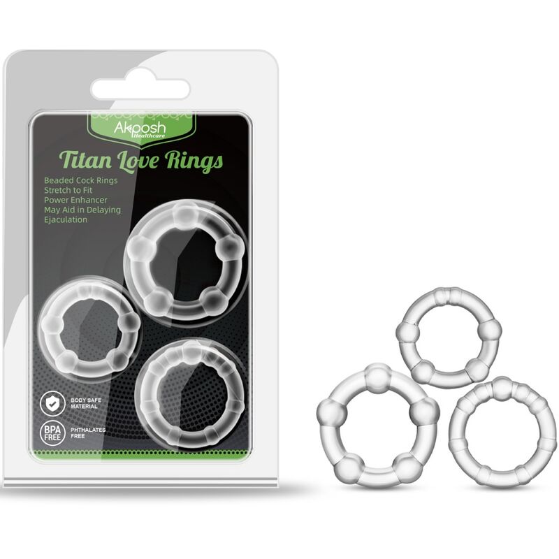 ARMONY Anel Peniano Titan Love Fresado de silicone médico, otimizado para prazer em casais.