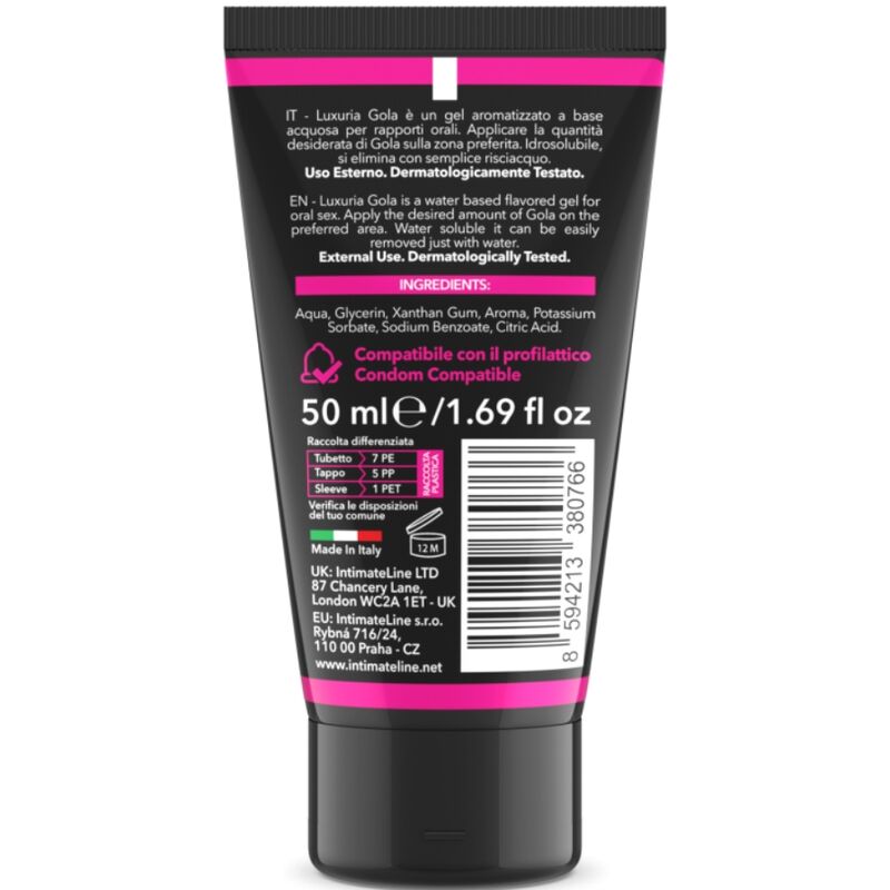 GEL SABOR CEREJA PARA SEXO ORAL 50 ML