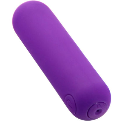 Close-up of the ARMONY Vibrador Bala Silicone Roxo, highlighting its smooth texture and compact design.
