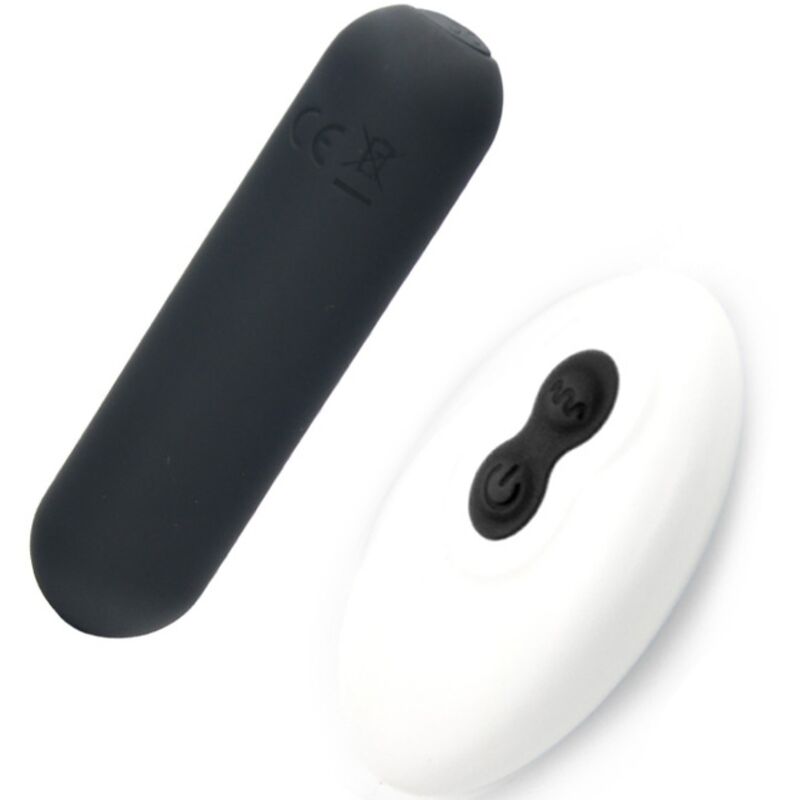 Vibrador Bala ARMONY Joline de silicone preto com controle remoto