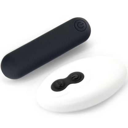 Vibrador Bala ARMONY Joline de silicone preto com controle remoto